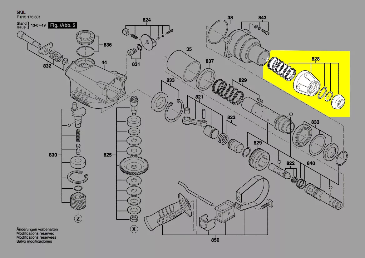 Manchon protection SDS plus réf. 2610Z05690 Skil